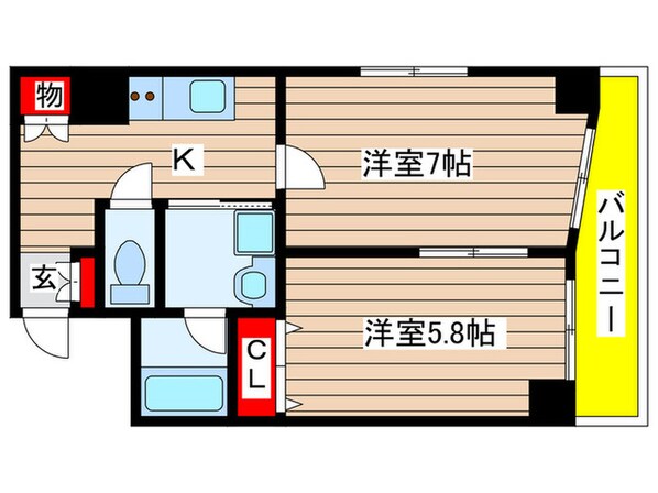 ステ－ジ橦木の物件間取画像